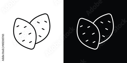 Sweet potato icon. linear style sign for mobile concept and web design.
