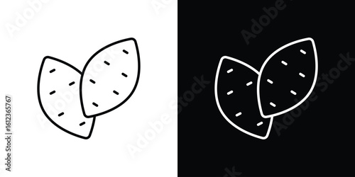 Sweet potato icon. linear style sign for mobile concept and web design.