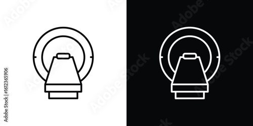 Tomography icon. linear style sign for mobile concept and web design.