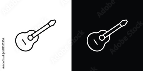 Ukulele icon. linear style sign for mobile concept and web design.