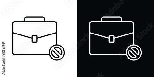 Unemployment icon. linear style sign for mobile concept and web design.