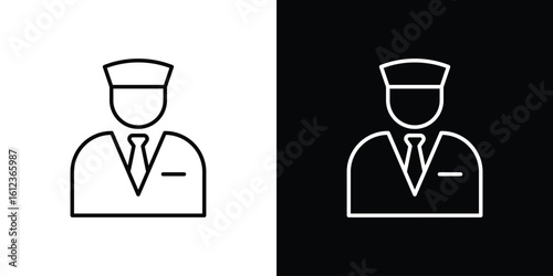 Valet icon. linear style sign for mobile concept and web design.