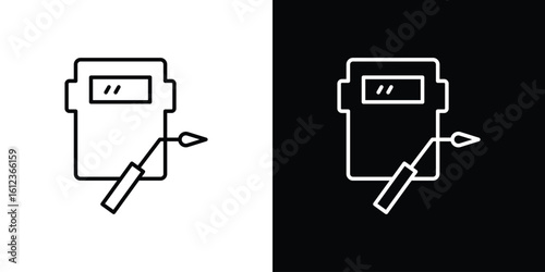 Welding icon. linear style sign for mobile concept and web design.