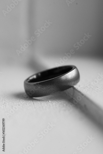 Titanium wedding band