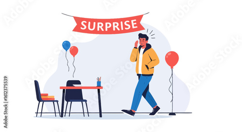 Man Gets A Great Surprise Party Unexpected Celebration Event