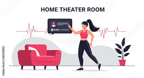 Streaming Fitness At Home With An Application Technology Relaxed Environment