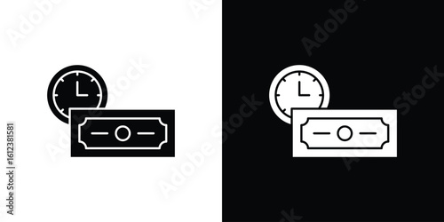 Annuity icon elements vector illustration. flat style sign vector.