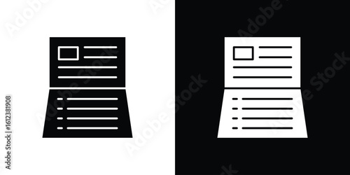 Bankbook icon elements vector illustration. flat style sign vector.