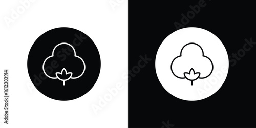 Cotton icon elements vector illustration. flat style sign vector.