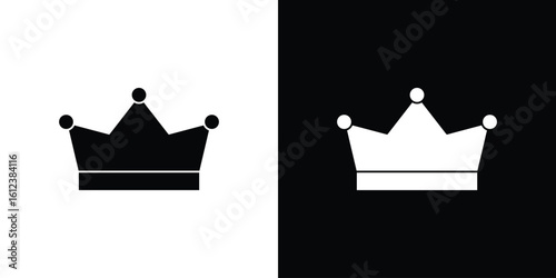 Crown icon elements vector illustration. flat style sign vector.