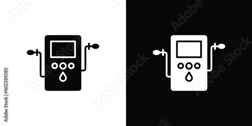 Dialysis icon elements vector illustration. flat style sign vector.