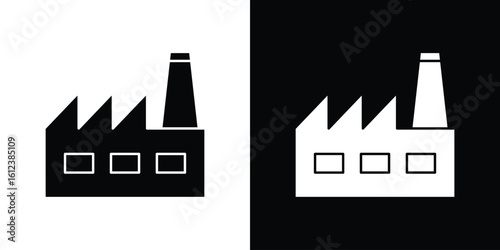 Factory icon elements vector illustration. flat style sign vector.