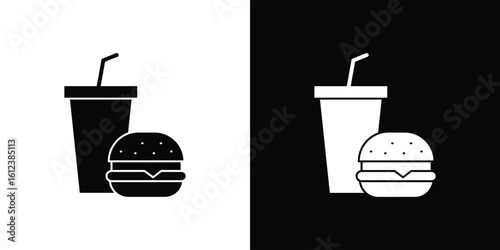 Fast food icon elements vector illustration. flat style sign vector.