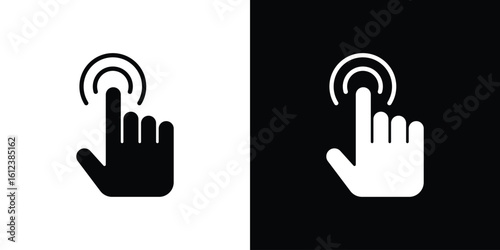Finger control icon elements vector illustration. flat style sign vector.