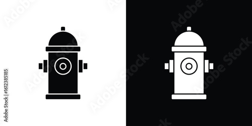 Fire hydrant icon elements vector illustration. flat style sign vector.