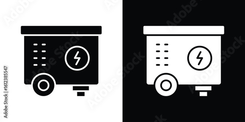 Generator icon elements vector illustration. flat style sign vector.