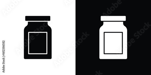 Jar icon elements vector illustration. flat style sign vector.