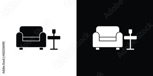 Lounge icon elements vector illustration. flat style sign vector.