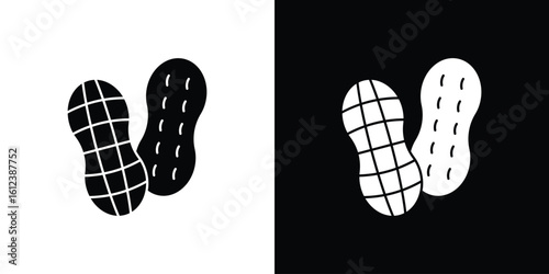 Peanut icon elements vector illustration. flat style sign vector.