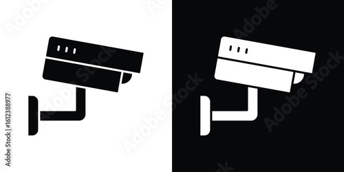 Security camera icon elements vector illustration. flat style sign vector.