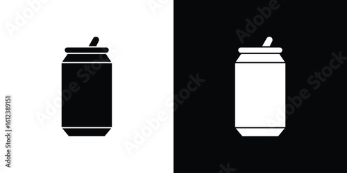Soda can icon elements vector illustration. flat style sign vector.