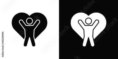 Wellness icon elements vector illustration. flat style sign vector.