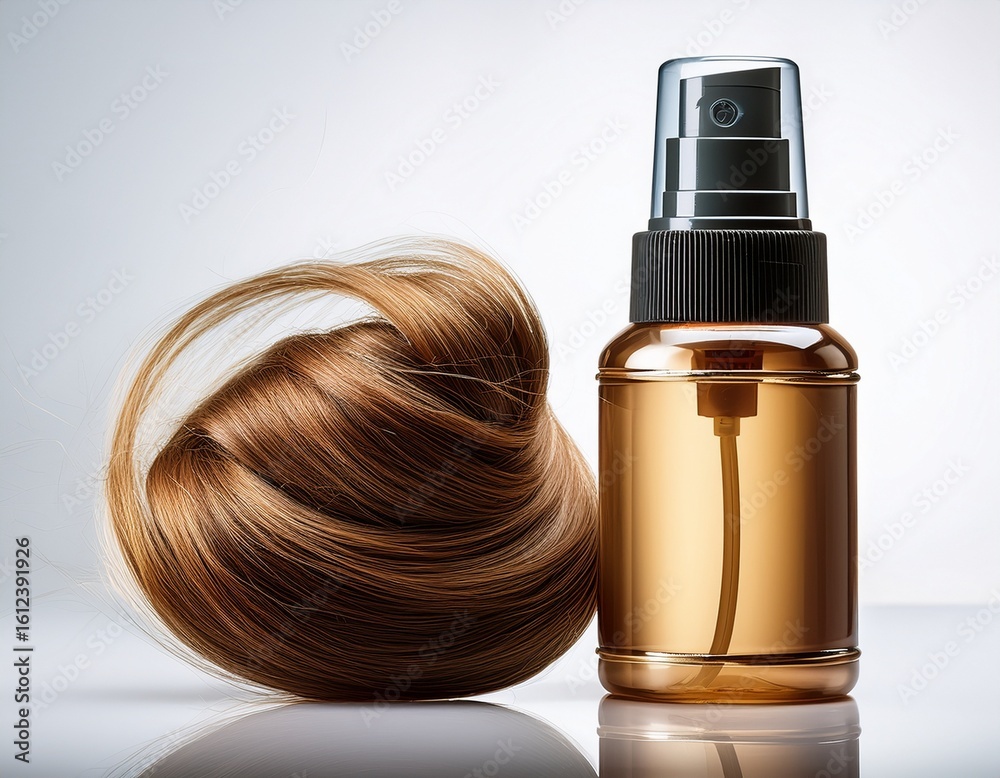 Fototapeta premium hair thickener hair volumizing spray fibre hair thickener styling thickening product white background image