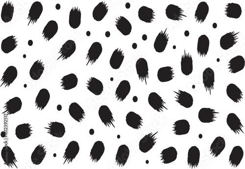 Black and white brush stroke pattern seamless background for design projects