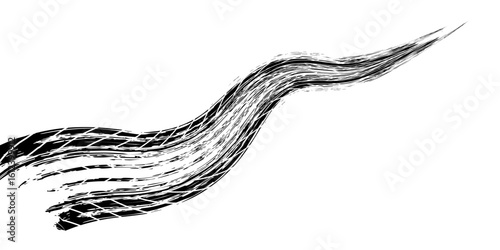 Grunge tire tracks, brake marks. Tire tread, wheel texture, tire marks - auto racing, motocross, drift, rally, off-road, and more.