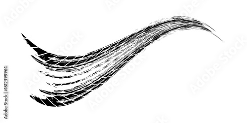 Grunge tire tracks, brake marks. Tire tread, wheel texture, tire marks - auto racing, motocross, drift, rally, off-road, and more.