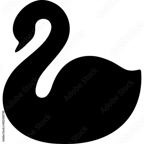 Swan Silhouette Icon