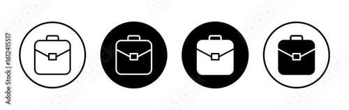 Briefcase icon symbol for apps and websites. suitcase sign and symbol. luggage symbol.