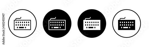 Keyboard icon symbol for apps and websites. keyboard sign and symbol