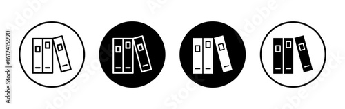 Library icon symbol for apps and websites. education sign and symbol