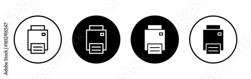 Print icon symbol for apps and websites. printer sign and symbol