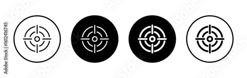 Target icon symbol for apps and websites. goal icon vector. target marketing sign and symbol