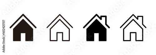 House icon logo design. Home sign and symbol