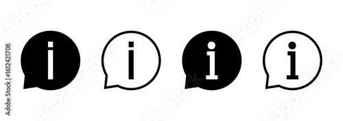 Information sign icon logo design. about us sign and symbol. question mark icon