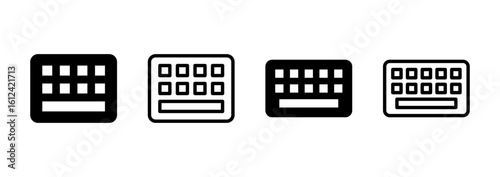 Keyboard icon logo design. keyboard sign and symbol