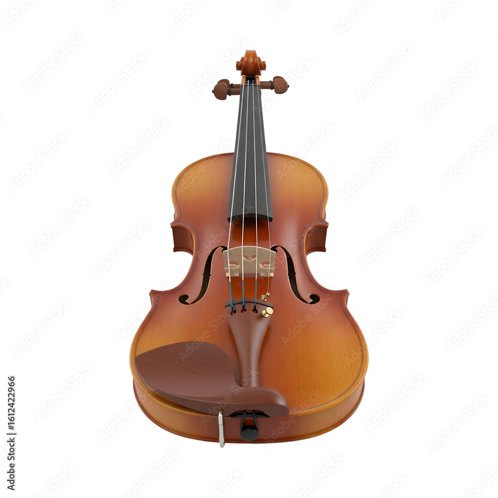 Naklejka premium violin isolated on white Cut out the background