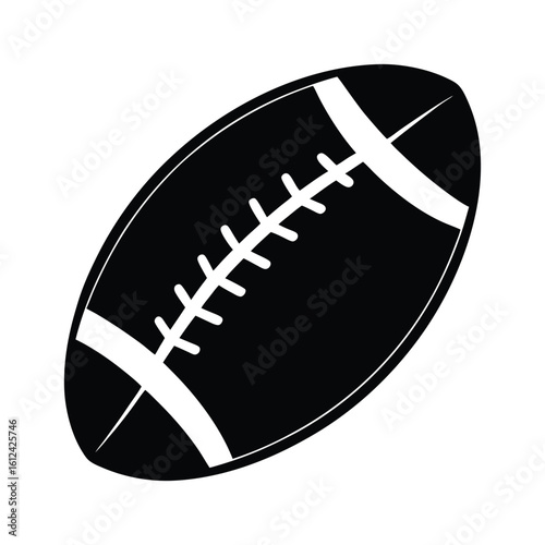 American Football Silhouette Set – Action and Equipment Icons