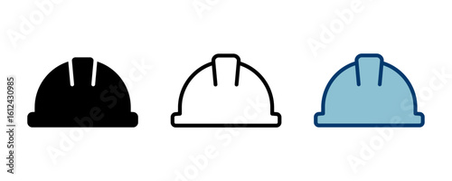 Helmet icon vector isolated on white background. Motorcycle helmets. Racing helmet. construction helmet icon. Safety helmet