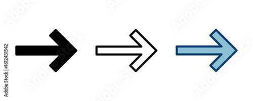 Arrow icon vector isolated on white background. Arrow symbol. Arrow vector icon