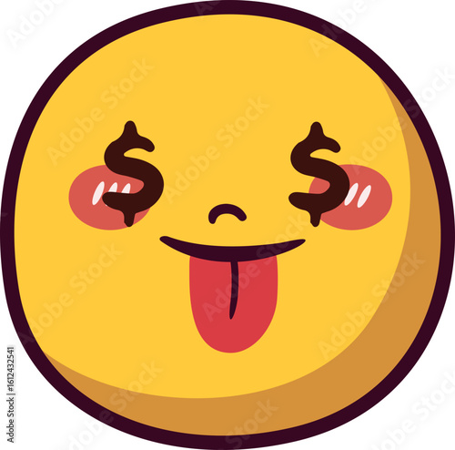 Money Eyes Tongue Out Emoji