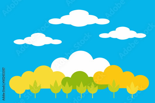 animal shaped clouds rice field