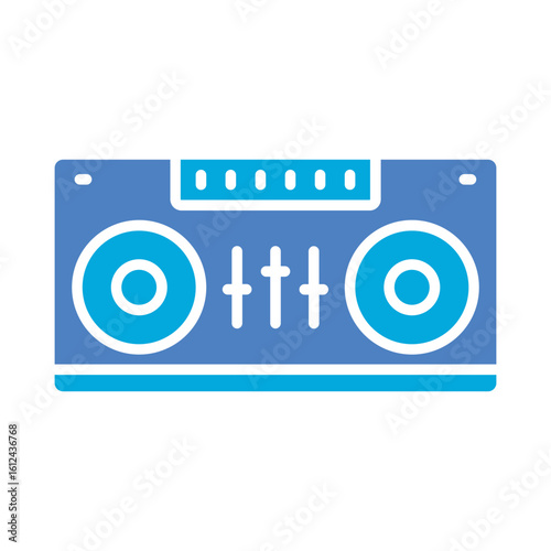 Tableau sur toile DJ Decks Icon