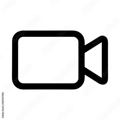 Simple Line Art Camera Recorder Symbol Media Electronic Device Icon