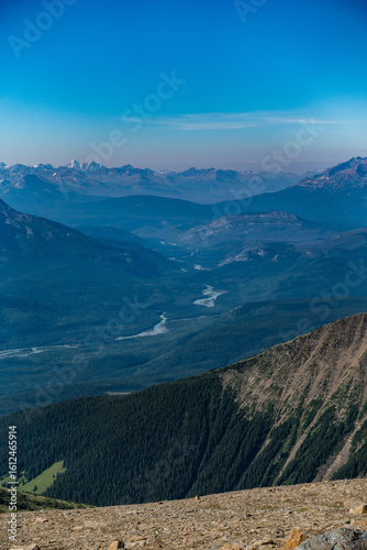 mountain landscape with blue sky