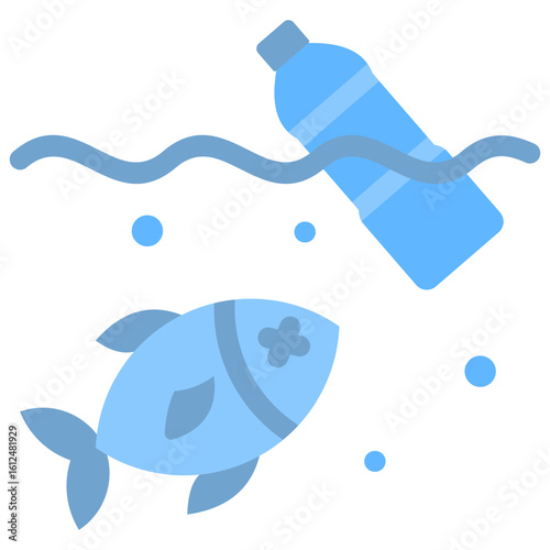 Ocean Pollution Icon