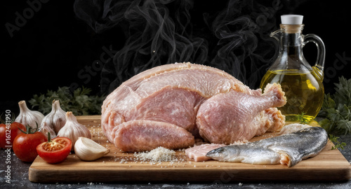 roasted chicken with vegetables